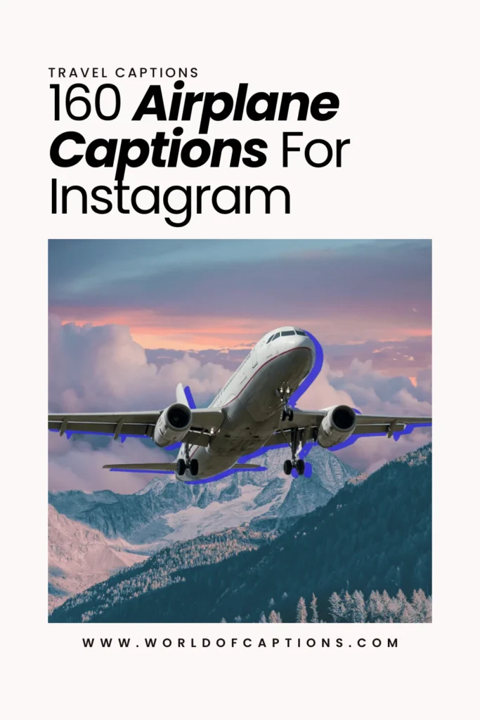 airplane captions for Instagram